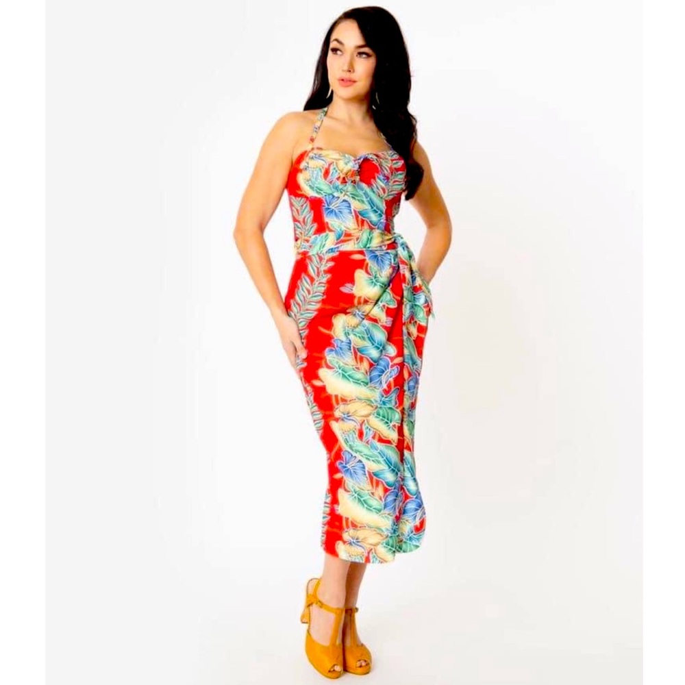 NWT Unique Vintage x Kamehameha Hawaiian Dress XL